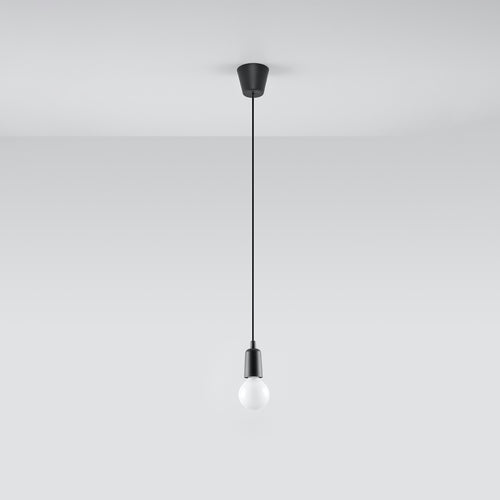 Sollux Lighting Hanglamp DIEGO 1 zwart - 9x9x90cm