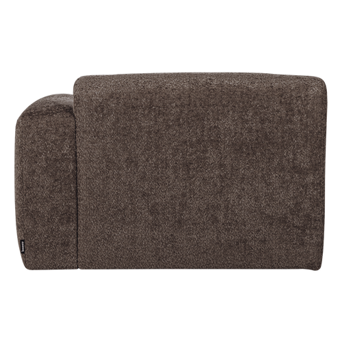 WOOOD chaise longue bank rechts Mojo Base - Wollig - Bruin - 74x112x162