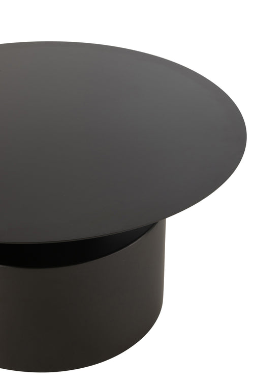 J-Line salontafel Rond - metaal - zwart