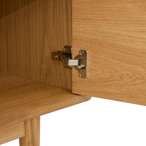 Furnhouse 3-deurs dressoir Nyborg - Natuurlijk eikenhout - MDF, Eikenfineer - 45x180x75