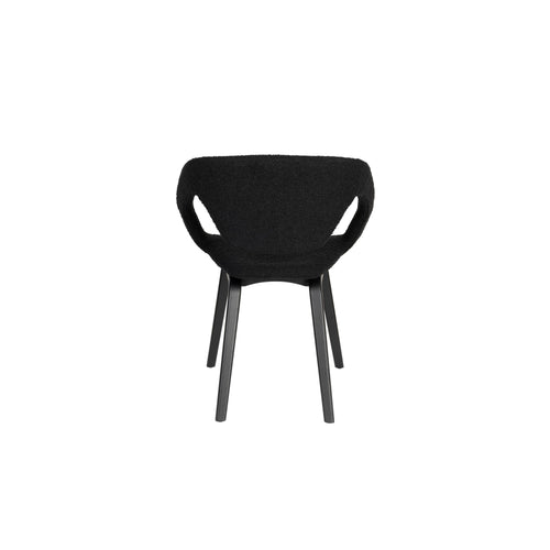 Zuiver Flexback Eetkamerstoelen Armleuning Zwart - Set van 2
