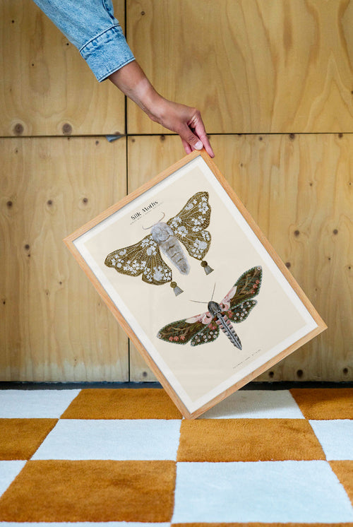 Matos - W. Morris inspired - Silk Moths No.1 - PSTR studio Kunst Poster - vtwonen shop