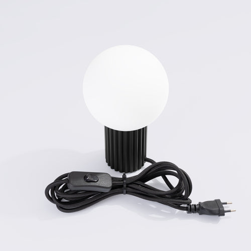 Sollux Lighting Tafellamp HALO zwart - 12x12x19cm