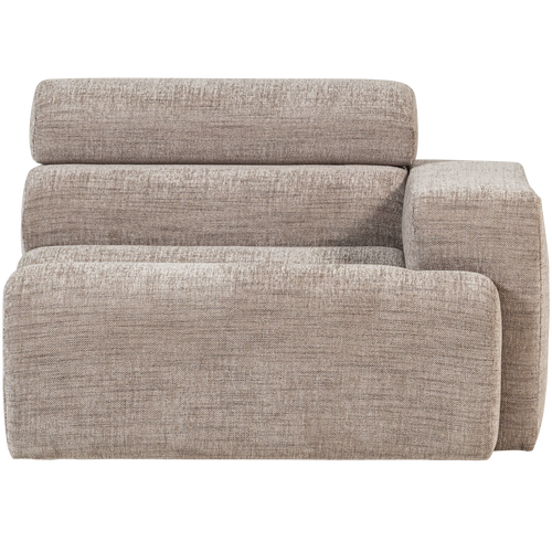 WOOOD 1-zits element bank arm rechts Novi - Polyester - Naturel Melange - 86x109x113