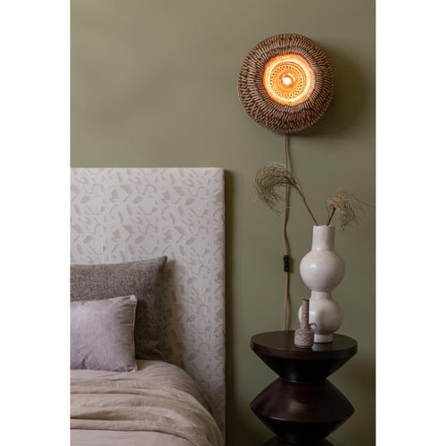 GOOD&MOJO wandlamp BARBADOS - bruin - Ø35cm - vtwonen shop