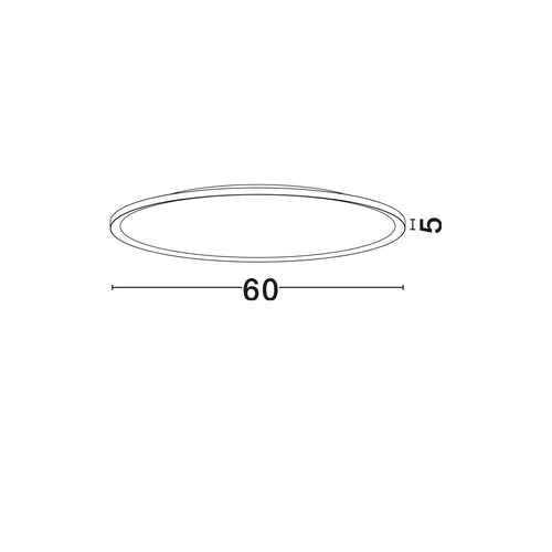 Nova Luce AOTON Geïntegreerde LED-plafondlamp, halfverzonken, zandwit, Triac dimbaar, 55W, 4661lm, 2700-3000K kleurtemperatuur.