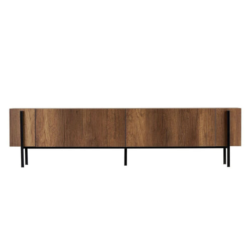 Calicosy - TV-meubel ATLAS - Donker hout 180x30x45 cm