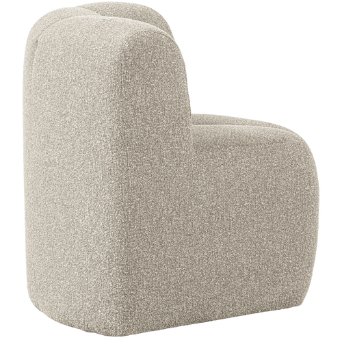 WOOOD eetbankje hoek met rugleuning Mojo - Bouclé - Beige Melange