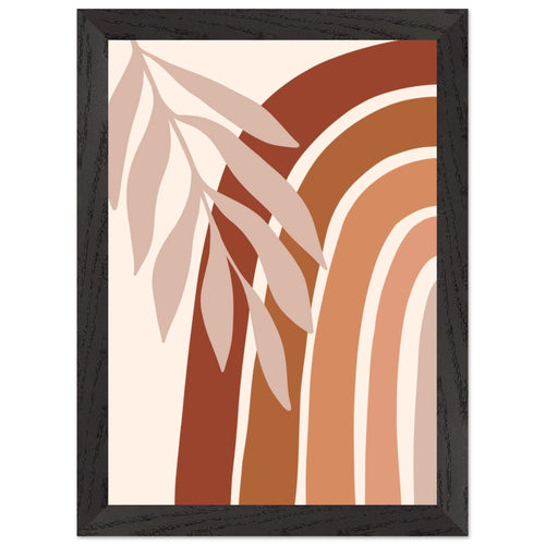 Artfulprints Poster met Lijst Boho – Radiant growth   - A4 21x29.7 cm - Meerkleurig