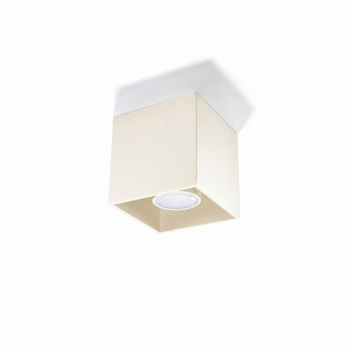 Sollux Lighting Plafondlamp QUAD 1 beige - 10x10x10cm