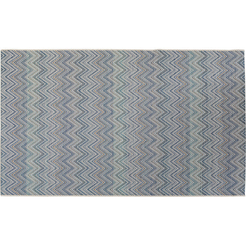 Kare Design Vloerkleed Zigzag blauw 330x230cm