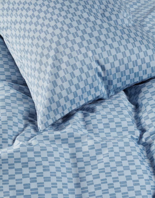 Marc O'Polo Svea dekbedovertrek - Lits-Jumeaux - 240x200/220 cm - Calm blue