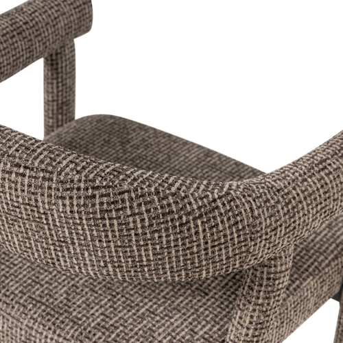 WOOOD eetkamerstoel armleuning bruin Sedo - Set Van 2 - 78x59x58