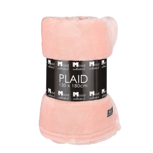 In The Mood Collection Famke Fleece Plaid - L180 x B130 cm - Perzik