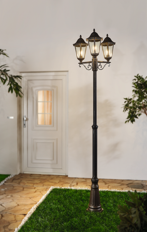 EGLO staande lamp buiten Navedo - e27 - 220 cm - zwart