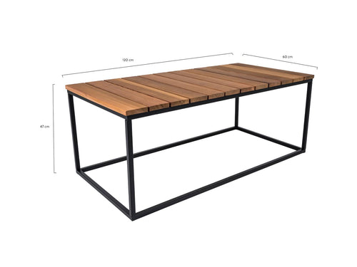 MaximaVida rechthoekige outdoor salontafel Vancouver XL 120 cm – speciaal voor buiten - vtwonen shop