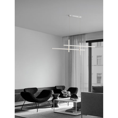 Nova Luce ANTAMA Hanglamp voor aan het plafond, zandwit, Triac dimbare LED 40W 1200lm 3200K