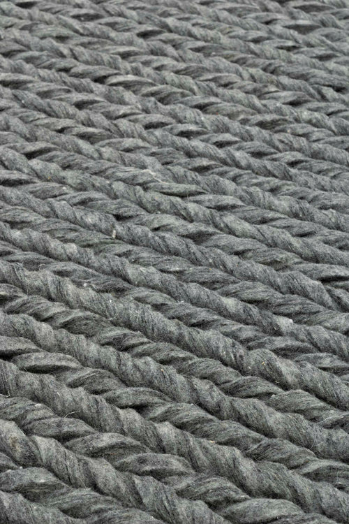 Rebellenclub Vloerkleed Kabel - Antraciet Grijs 160x230 cm - vtwonen shop