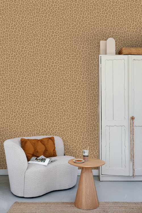 ESTAhome behang panterprint lichtbruin - 53 cm x 10.05 m - 139967