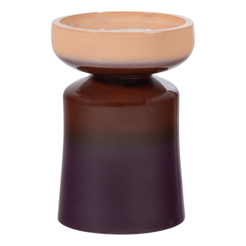 WOOOD decoratieve bijzettafel Ø 35 CM Tumo - Keramiek - Paars/Bruin - 44x35x35