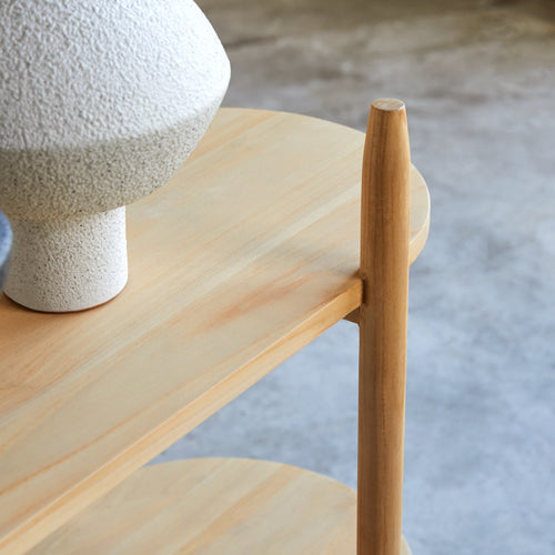 Tikamoon Massief teakhouten bijzettafel - Naturel - vtwonen shop