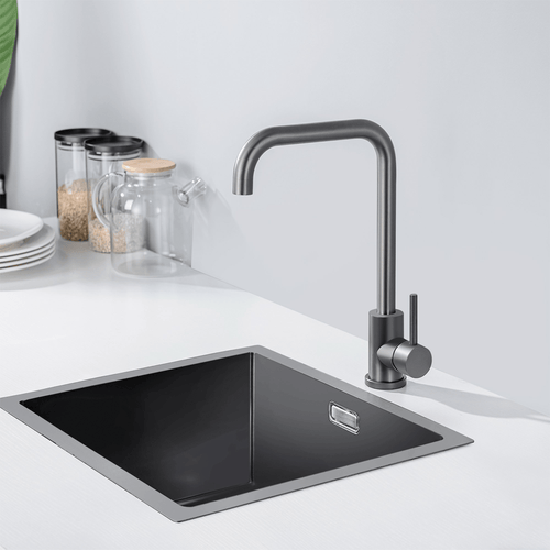 LOMAZOO keukenkraan James - mengkraan - 360° draaibaar - gun metal black