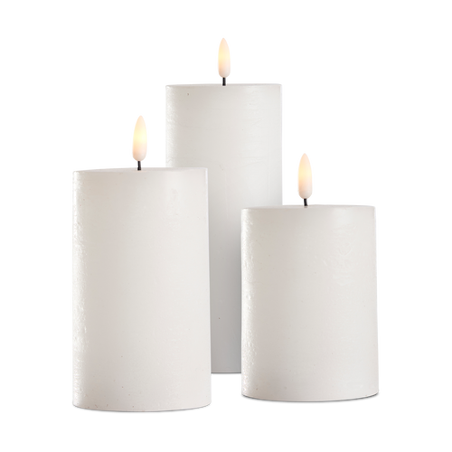 Lisomme Nala led stompkaarsen wit - met afstandsbediening - set van 3 - vtwonen shop