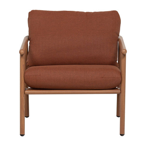 WOOOD tuin 2-zits bank & loungestoel Cavero - Aluminium - Terra