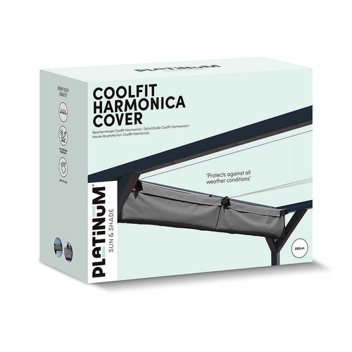 Platinum beschermhoes Harmonica schaduwdoek donker grijs - 200 cm breed - vtwonen shop