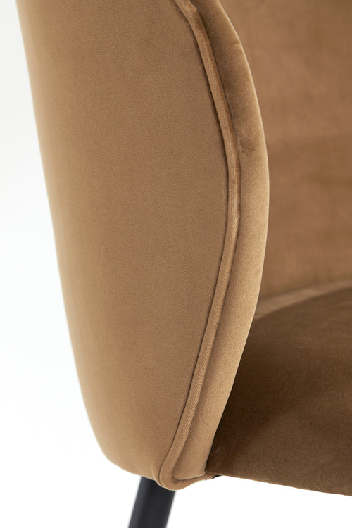 Light & Living eetkamerstoel ELYNA - 56x55x79cm - bruin - Set van 2 - vtwonen shop