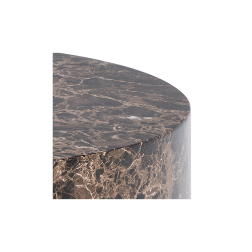 Rebellenclub Salontafel Gubbio - 58 x 58 cm - Bruin Marmer Look - Set van 2