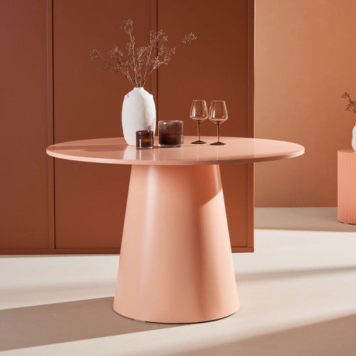 Nest living Trude Houten Eettafel Zacht Roze - Ø 120 cm - vtwonen shop