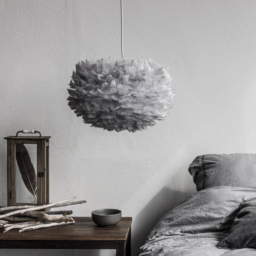 Umage Eos Mini hanglamp light grey - met koordset wit - Ø 35 cm - vtwonen shop