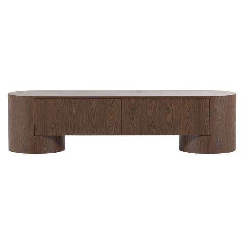 WOOOD tv meubel 200 cm Velari - Hout Fineer - Bruin - 50x200x50