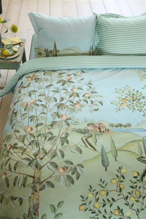Pip Studio dekbedovertrek La Campagna - 140x200/220 cm - groen - vtwonen shop