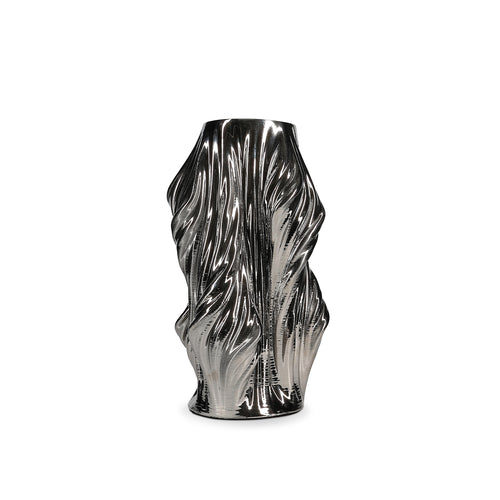 S|P Collection - Vaas 22,5x22,5xH37cm satin silver Vea