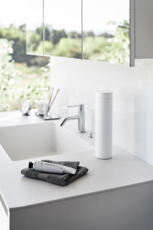 Yamazaki Tissuebox Rond - Tower - Wit