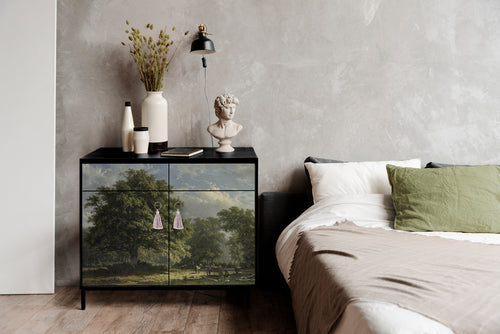 Dressoir MDF 2 deuren en 2 lades met woudpatroon - vtwonen shop