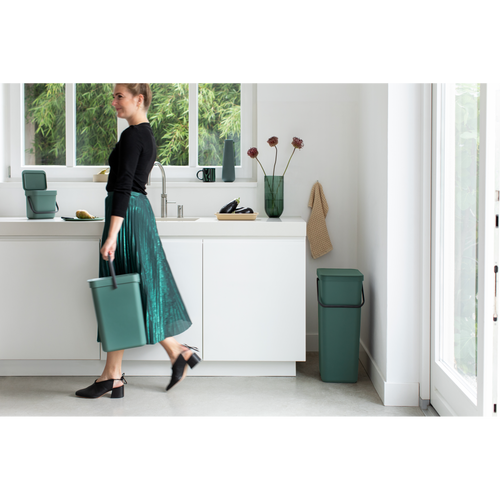 Brabantia Sort & Go afvalemmer, 40 liter - Fir Green