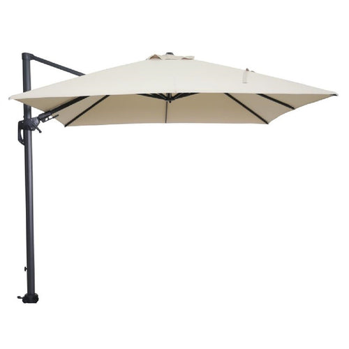 Hawaii parasol - 300x300 cm - carbon black - ecru - vtwonen shop