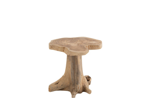 J-Line bijzettafel Amy Teak - hout - naturel - small - vtwonen shop