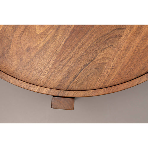 Dutchbone Shane Salontafel Rond 59 cm Acaciahout - Bruin - vtwonen shop