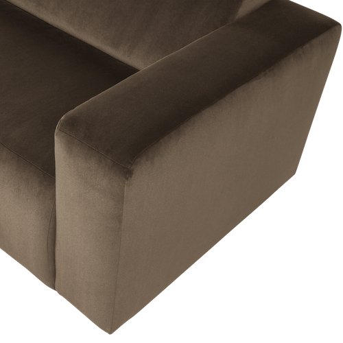WOOOD 1,5-zits bank arm rechts Mojo Base - Velvet - Taupe - 74x145x97