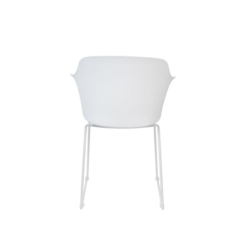 Housecraft Living Tango Eetkamerstoelen armleuning Wit - Set van 2