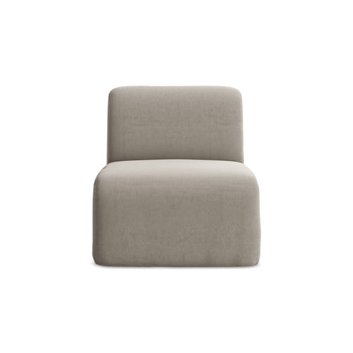 LaMiaSofa Bankmodule midden Cervo - velours - taupe - 70x94x75