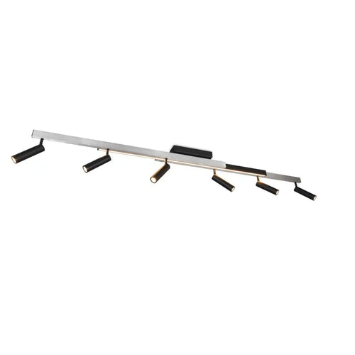 Trio Leuchten plafondlamp Zeno - 7 lichts -  180  x 8.5   cm - aluminium