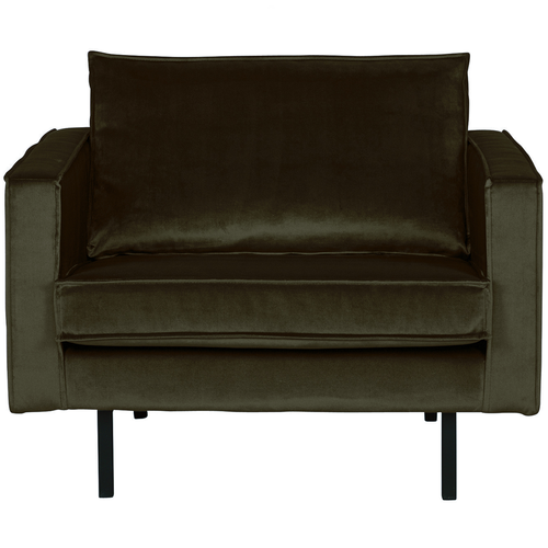 BePureHome fauteuil Rodeo - Velvet - Green Hunter - 85x105x86 - vtwonen shop