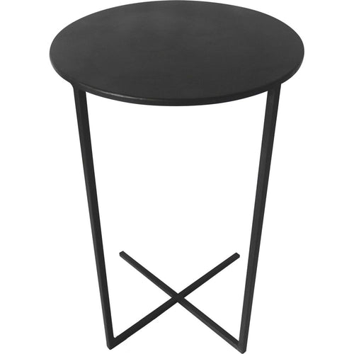 Lesli Living tuintafel Xavi - zwart - Ø35x60cm
