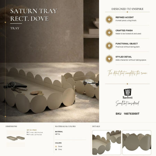 Mauro Ferretti sleuteldisplay - set van 2 - 40×16,5×4,5-29×12×4,5 cm