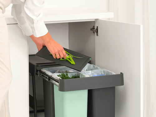 Brabantia Inbouw Prullenbak Sort & Go  - 10 + 10 + 20 l - vtwonen shop